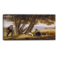 Designart – Toile imprimée de William Sidney, garçons faisant la sieste dans un champ (PT5016-40-20)-Impression