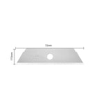 OLFA - Lames de sécurité à double tranchant SKB-2 - argent - paquet de 50-Acier argenté à outils japonais à haute teneur en carbone