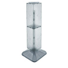 Azar Displays – Présentoir standard à panneaux perforés emboîtables 4 côtés, type tour, 40 x 8 x 8 po, transparent (703387-CLR)-Pivote sur une base lestée