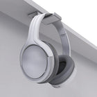 Kanto HHW Crochet universel pour casque d'écoute sous le bureau - Blanc-La surface de repos du bandeau mesure 1,6 po L x 1,9 po P (4 x 4,8 cm). Compatible avec la plupart des casques sur- et supra-auriculaires.