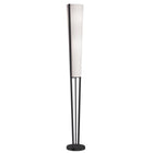 Dainolite - Lampe sur pied à incandescence moderne Dainolite Emotions, 2 lumières, noir mat avec abat-jour blanc-Noir