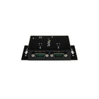 StarTech  Concentrateur adaptateur industriel USB vers 2 ports série, fixation murale, avec pinces pour rails DIN-Installation facile prête à l’emploi, adaptateur d’alimentation USB, aucune prise de courant nécessaire