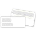 Deluxe - Enveloppes de sécurité autocollantes à double fenêtre, paq./500 (DW3787S-500)-À double fenêtre, autocollantes, sécuritaires