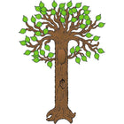 Carson Dellosa Mini Babillard Set, Gâteaux d'anniversaire, 112 Pack-Sont inclus un arbre, 50 feuilles vertes, un nœud, un trou de nœud de tronc, 2 branches et un guide de ressources