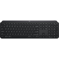 Logitech Clavier sans Fil MX Keys Rétro-éclairé - Touches Saisie Réactive - Rétroéclairage - Bluetooth - Noir-Les touches à forme sphérique s'adaptent à la forme de vos doigts, offrant une expérience de frappe plus fluide et familière