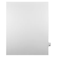 Markmaker - Intercalaires imprimes Legal, Blanc, 1/25th coupe, format lettre, sans trous, 25 tabs/PQT, 5 PQT/Boite, Numero 121-Intercalaires imprimes Legal