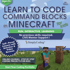 Simply Coding - Codage pour les enfants Apprenez à coder des blocs de commande dans le cours Minecraft à partir de 9 ans [téléchargement]-Les avantages du cours incluent : l'assistance d'un mentor en direct, du contenu d'apprentissage interactif, des activités étape par étape, des critiques vidéo et des leçons, de vrais projets de codage et des mises à jour gratuites à vie