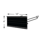 Azar Displays – Porte-affiche pour illustration, 6 x 12 po (600612-BLK)-Métal noir