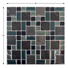 CTG Brands Multi Square Glossy Wall Tile, 10" x 10", Black, 6 Pack-Polyvalent: utilisez les collants muraux pour dosseret à peler et coller pour les murs d'évier de cuisine, le dosseret de salle de bain, les murs de chambre à coucher, la buanderie, l'escalier ou sur toute autre surface plane non poreuse