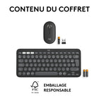 Logitech - Pebble 2 Combo, clavier et souris sans fil, discrets et portables, personnalisables, Logi Bolt, Bluetooth - Graphite-10