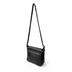 Nicci - Sac à bandoulière moyen avec rabat sur le devant - Noir-Longue bandoulière réglable 24,5-54 cm (9,65-21,26 po)