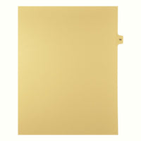 Markmaker - 25 tabs/PQT, 5 PQT/Boite, Intercalaires imprimes Legal, Chamois, 1/15th coupe| format lettre, sans trous, Numero 79-Intercalaires imprimes Legal
