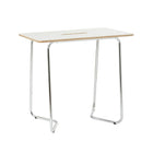 Archyi - Table haute à effacement sec Douro, 43 x 48 x 28 po-Sans cadre avec boiserie de bouleau