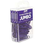 JAM Paper – Trombones géants, violet, 5 paquets de 75, total de 375 (42186879g)-Métal