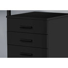 Monarch Specialties - 7781 Classeur 3 Tiroirs - Noir-Dimensions du produit : 25,25 pouces H x 15,75 pouces L x 18 pouces P