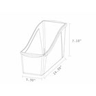 Storex grand bac à livre - couleurs assorties - paquet de 6-Fait de plastique robuste goutte résistant