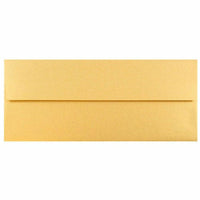 JAM Paper #10 Enveloppes commerciales métalliques - 4,125" x 9,5" - Stardream Gold - Paquet de 50-Couleur : Stardream Or