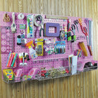 Azar Displays – Trousse d’organisation de panneau perforé, 24 x 48 (po), rose (900988-PNK)  -Trousse d'organisation en plastique