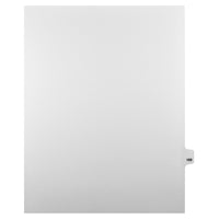 Markmaker - Intercalaires imprimes Legal, Blanc, 1/25th coupe, format lettre, sans trous, 25 tabs/PQT, 5 PQT/Boite, Numero 169-Intercalaires imprimes Legal