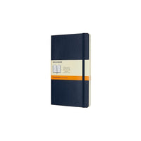 Moleskine – Cahier Grand – Ligné – 96 Feuilles – Bleu Saphir – Couverture Souple-Ligné, grand format 5 po x 8,25 po