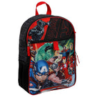 Bioworld Ensemble de sac à dos 5 pièces - 16 po - Avengers Personnages-Design: ce sac à dos Star Wars The Mandalorian vert et bleu présente un collage de chibi Grogu et The Mandalorian avec le logo Mudhorn et The Mandalorian