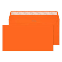 Blake - Enveloppes d'invitation orange vif de couleur creative de - 4 1/2 po l x 9 po L - Pumpkin orange - Paquet de 25-Pumpkin Orange