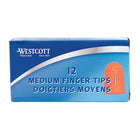 Embouts de doigt de Westcott non ventilés à usage intensif de Westcott – Moyen – Paquet de 12-Embouts de doigt en caoutchouc de style classique
