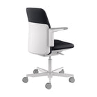 Humanscale Path - Chaise de travail - Cadre gris/Ecoknit noir doux-Support ergonomique intégré avec une esthétique personnalisable pour s'adapter à tout environnement de travail, que ce soit au bureau ou à la maison