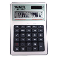 Victor - Calculatrice de bureau 99901 TUFFCALCTM résistante à l'eau et aux chocs-Très grand écran LCD incliné à 12 chiffres