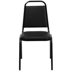 Flash Furniture – Chaise banquet empilable HERCULES à dossier trapèze, siège 1,5 po, noir, vinyle noir (FDBHF2BKVYL)-Chaise de banquet multi-usages