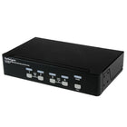 StarTech Commutateur KVM USB DVI avec concentrateur audio et USB 2.0, 4 ports-Concentrateur à 4 ports USB 2.0 intégré pour le partage à haute vitesse des appareils USB