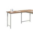 Sauder - 427476 La Collection Bergen Circle Retour de Bureau - Finition Kiln Acacia-Se fixe aux bureaus 426297, 426459, 426298, 426288.