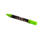 JAM Paper Marqueurs de craie effaçables à pointe large, Vert lime, 2 / paquet (526480LIa)-Pointe de marqueur : Point large (6mm)