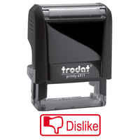Trodat - Timbre auto-encreur Printy 4911, « Dislike », encre rouge-Timbre auto-encreur avec le mot « Dislike » en encre rouge