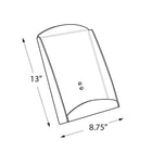 Azar Displays – Tablette pour brochures pour unité autonome (300278-SLV)-Dimensions : 13 haut. x 8,75 larg. (po.)