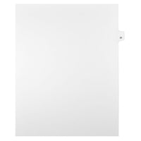 Mark Maker – Onglets séparateurs juridiques blancs, 1/25 onglets, format lettre, sans trous, numéro 31, 25/paquet-Onglets séparateurs blancs, 1/25 onglets