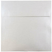 JAM Paper Enveloppe Stardream à effet métallisé, 8,5 x 8,5 po, argenté, 50/paquet-Enveloppes Stardream en papier argenté à effet métallisé