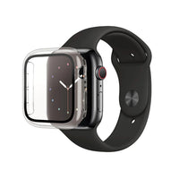 PanzerGlass - Full Body pour Apple Watch 44mm Series 4-6/SE - Transparent-Le verre est résistant aux chocs et à l'eau, et est recouvert d'une couche oléophobe qui est à la fois antibactérienne et anti-empreintes digitales