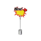 Futech – Porte carte PCH004 de 4 po, acier inoxydable, paq./10-Paquet de 10