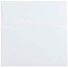 JAM Paper Enveloppes, 5,5 x 5,5 (po), blanches, 250/paquet-Enveloppes carrées en papier blanc ordinaire