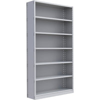 Metalware – Étagère enclenchable RK305, 7 tablettes, 48 x 18 x 88 po, gris pâle-Système de tablettes ajustables offrant un espace de rangement solide, mais économique qui convient à vos besoins