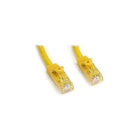 StarTech  Câble de raccordement antiaccrochage N6PATCH25YL de catégorie 6, 25 pi, blanc-Doté d’un connecteur mâle RJ-45 aux deux extrémités pour faciliter la connectivité
