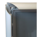 Eddies Hang-Up Display Ltd. Porte-affiches à cadre instantané - aluminium noir - 11 x 17 pouces - 5 paquets-Pour matériau 11 po x 17 po