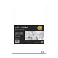 SECO - Snap Affiche Cadre Cas - 18" x 24" - Blanc-Cadre à chargement frontal à charnière rapide rendant facile et rapide le changement d'affiches et de photos