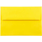 JAM Paper Enveloppes format livret Brite Hue de papier recyclé, ferm. gommée, 5 1/2 x 8 1/8 po, jaune, 100/pqt-Jaune