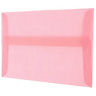 JAM Paper Enveloppes translucides A1, rose dragée, 50/paquet-Intérieur vierge où écrire un mot personnalisé