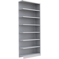Metalware – Étagère enclenchable RK330, 8 tablettes, 36 x 24 x 88 (po), gris pâle-Système de tablettes ajustables offrant un espace de rangement solide, mais économique qui convient à vos besoins