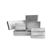 Eddie's - Boîtes à bijoux - #65 Large - 6-1/8 po l x 5 1/8 po P x 1 1/8 po H - Argent - 100/paquet-Carton