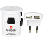 SKROSS - Pro Adaptateur de Voyage Monde - Blanc-L'adaptateur Pro assure une connexion simple vers plus de 205 destinations