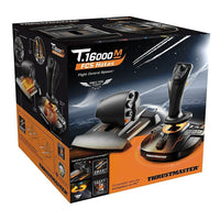 Thrustmaster – Système de contrôle de vol à manche à balai T16000m FCS Hotas, pour PC-Le T.16000M FCS HOTAS comprend le manche à balai T.16000M FCS et la manette des gaz TWCS (Thrustmaster Weapon Control System)